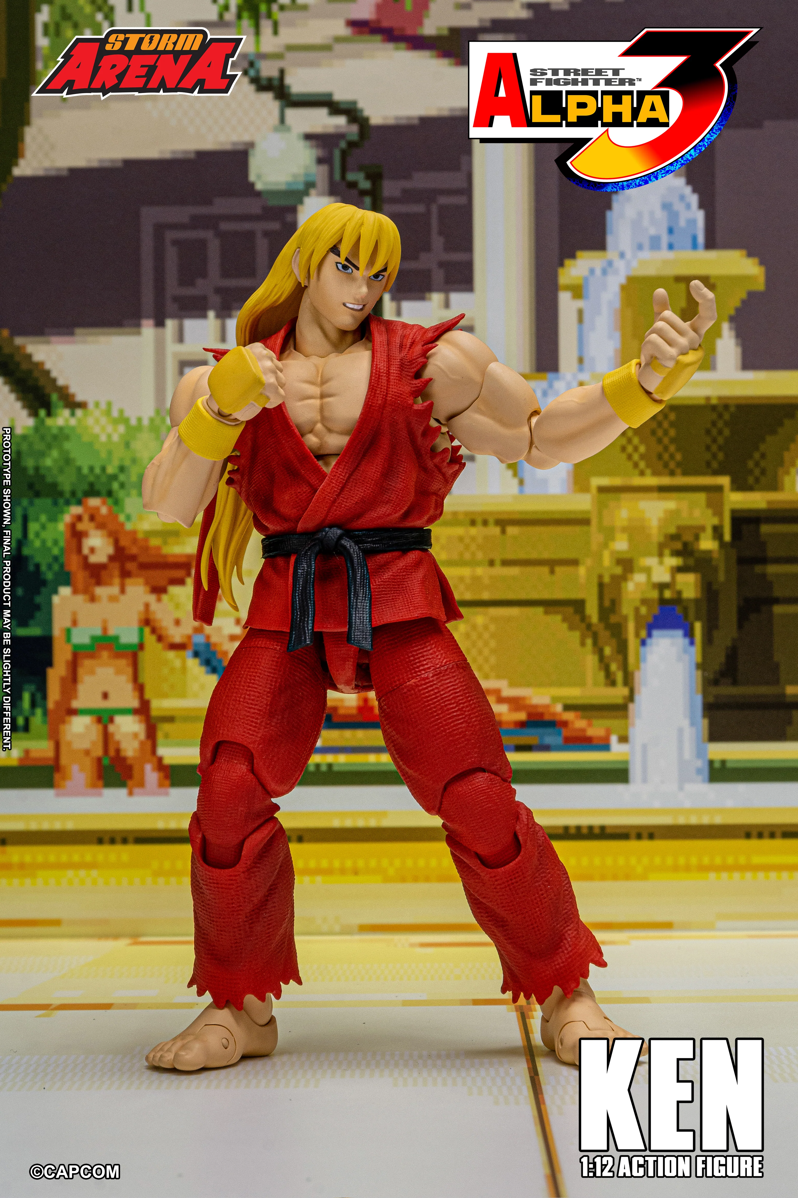 KEN - STREET FIGHTER ALPHA 3 "STORM ARENA" 1/12 Scale - Image 6