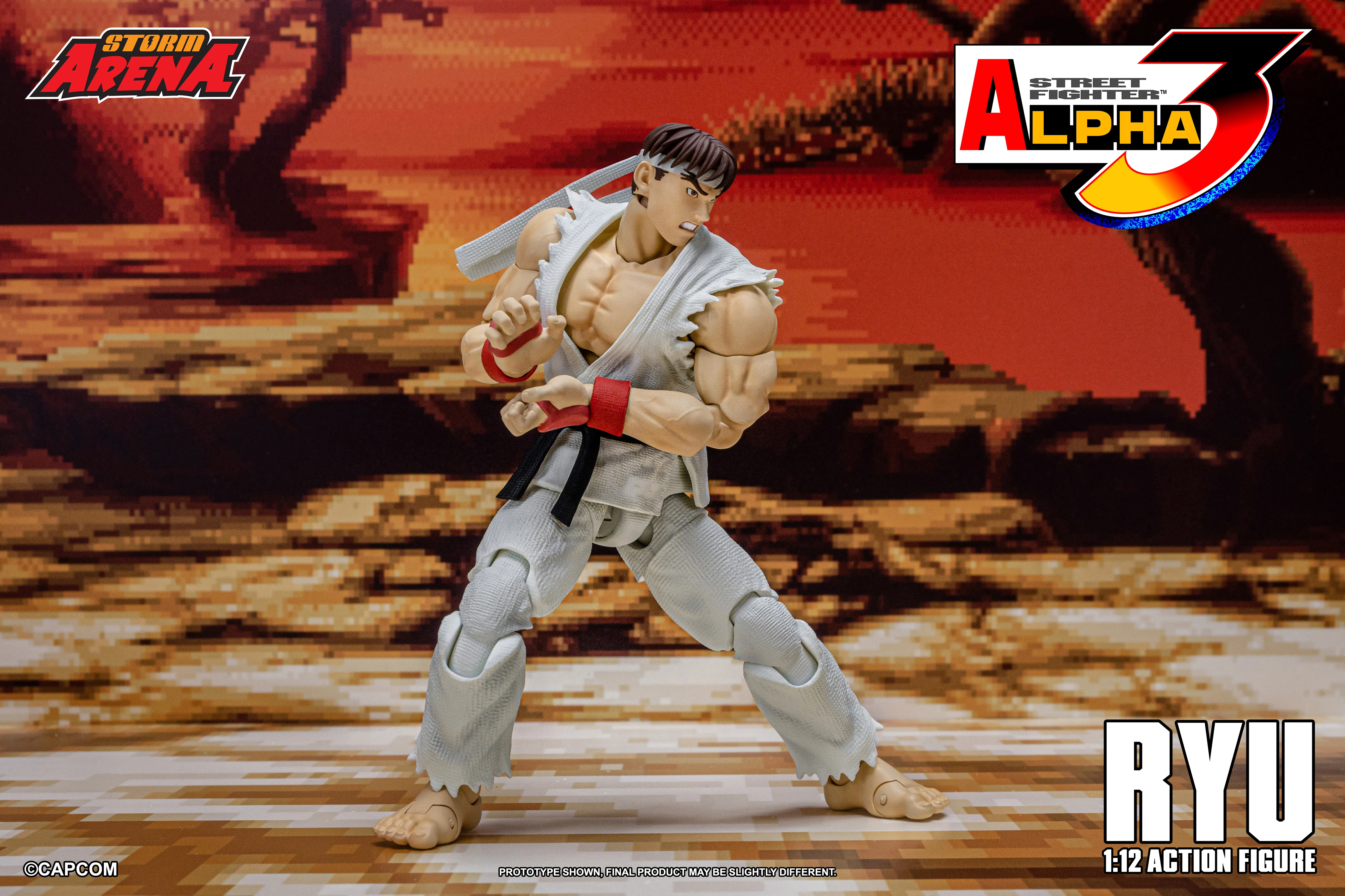 RYU - STREET FIGHTER ALPHA 3 "STORM ARENA" 1/12 Scale - Image 12