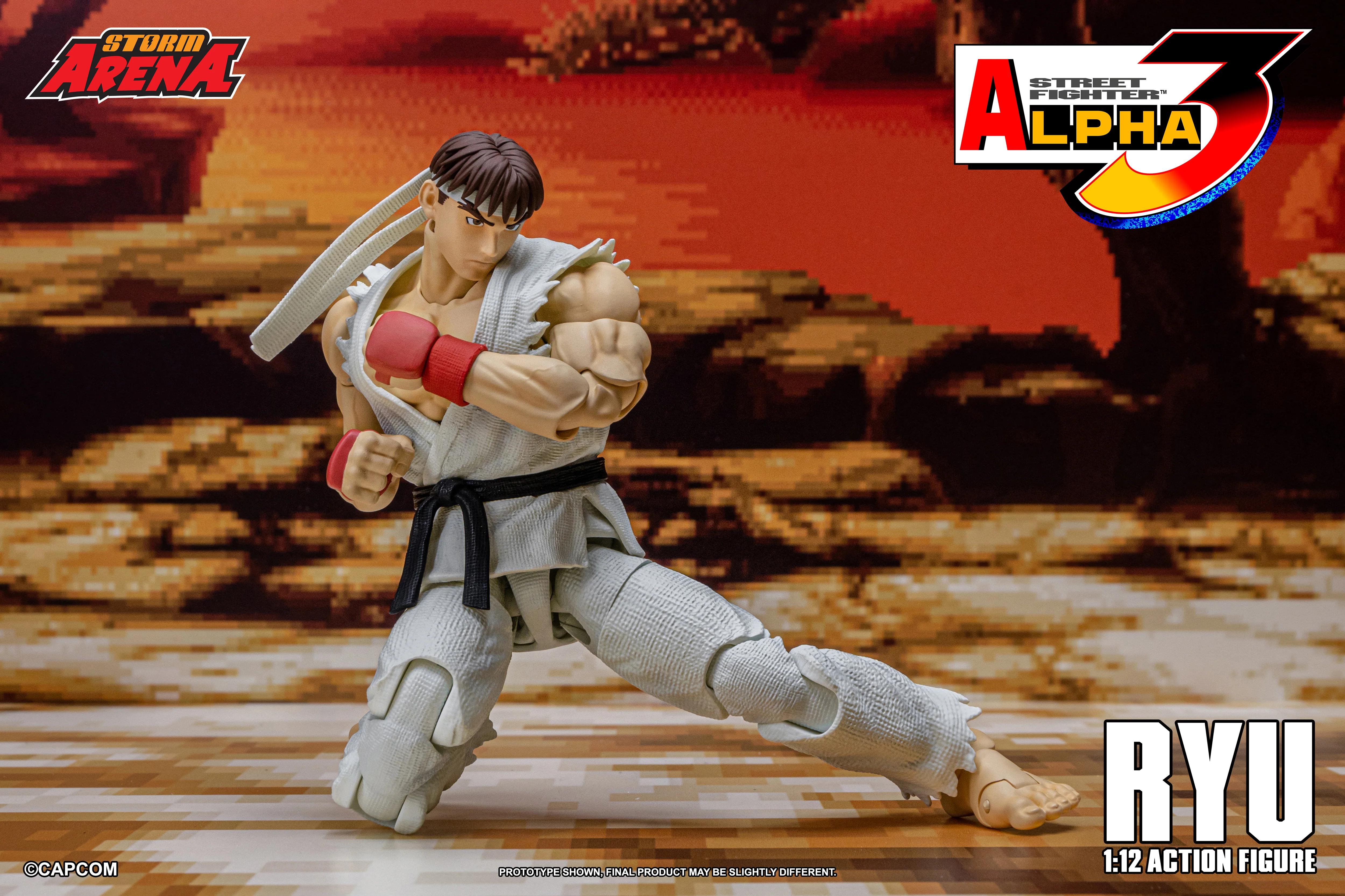 RYU - STREET FIGHTER ALPHA 3 "STORM ARENA" 1/12 Scale - Image 9