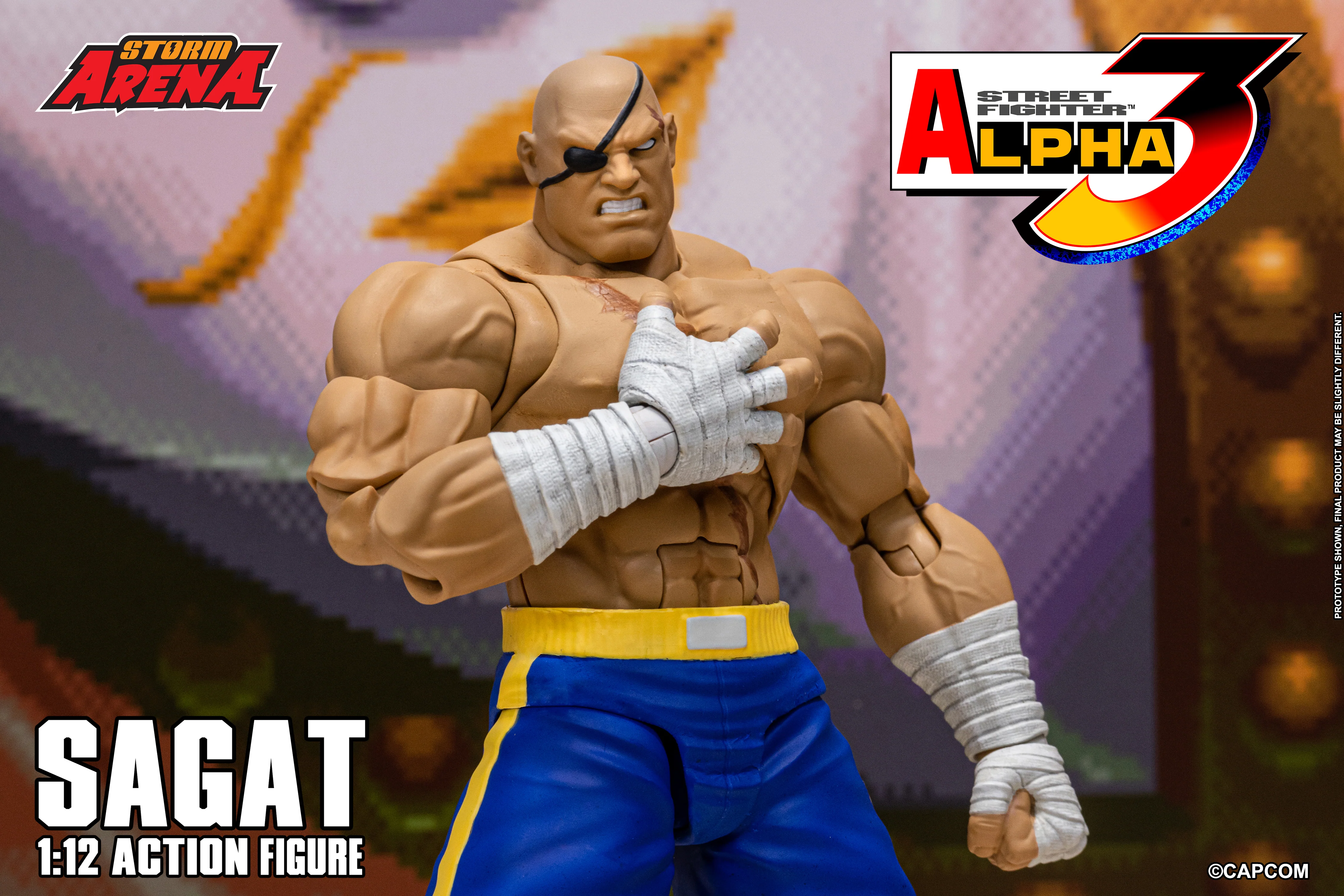SAGAT - Street Fighter Alpha 3 "STORM ARENA" 1/12 SCALE - Image 22