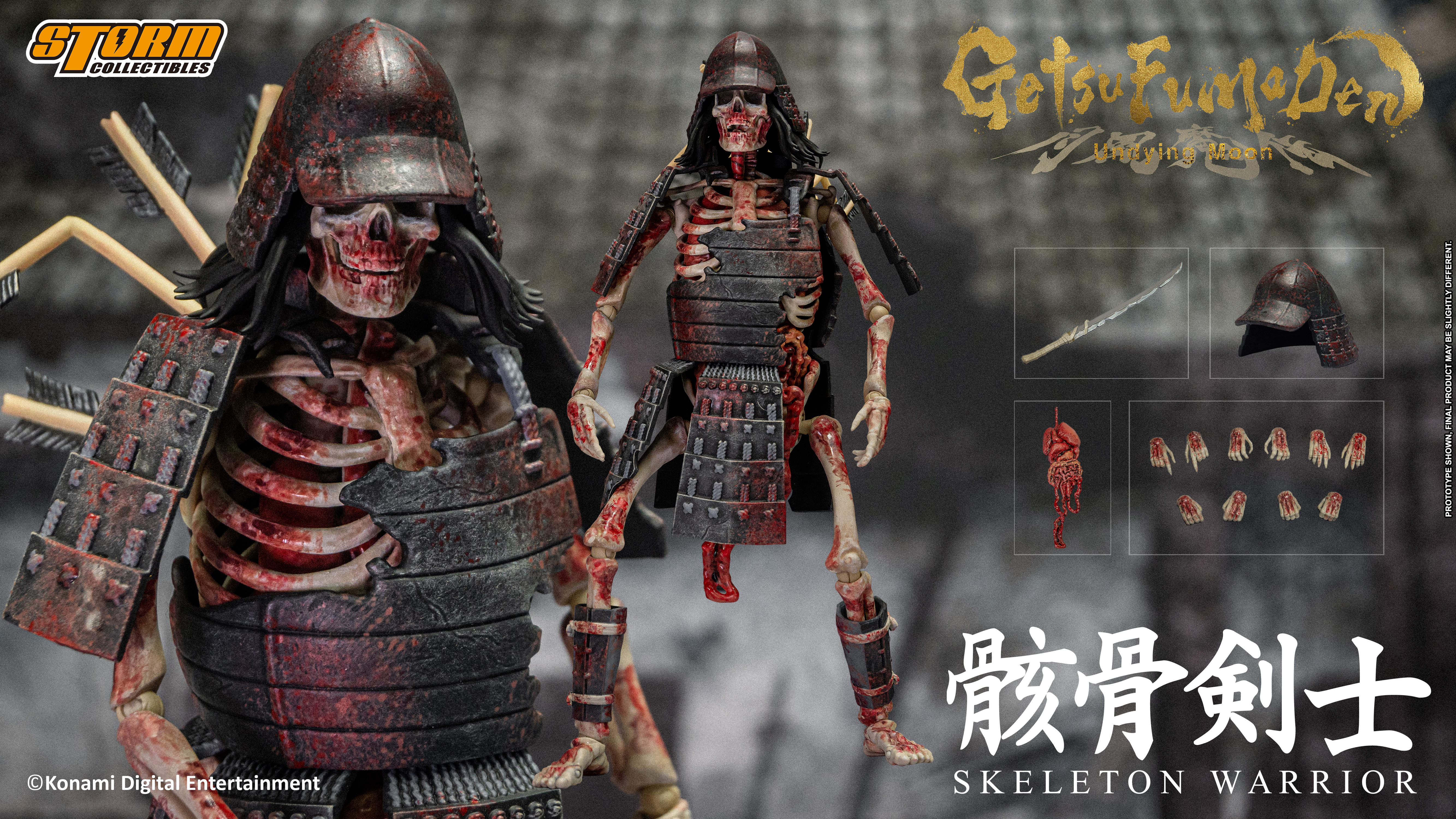 SKELETON WARRIOR 2 PACK - GetsuFumaDen Undying Moon Action Figure - Image 2